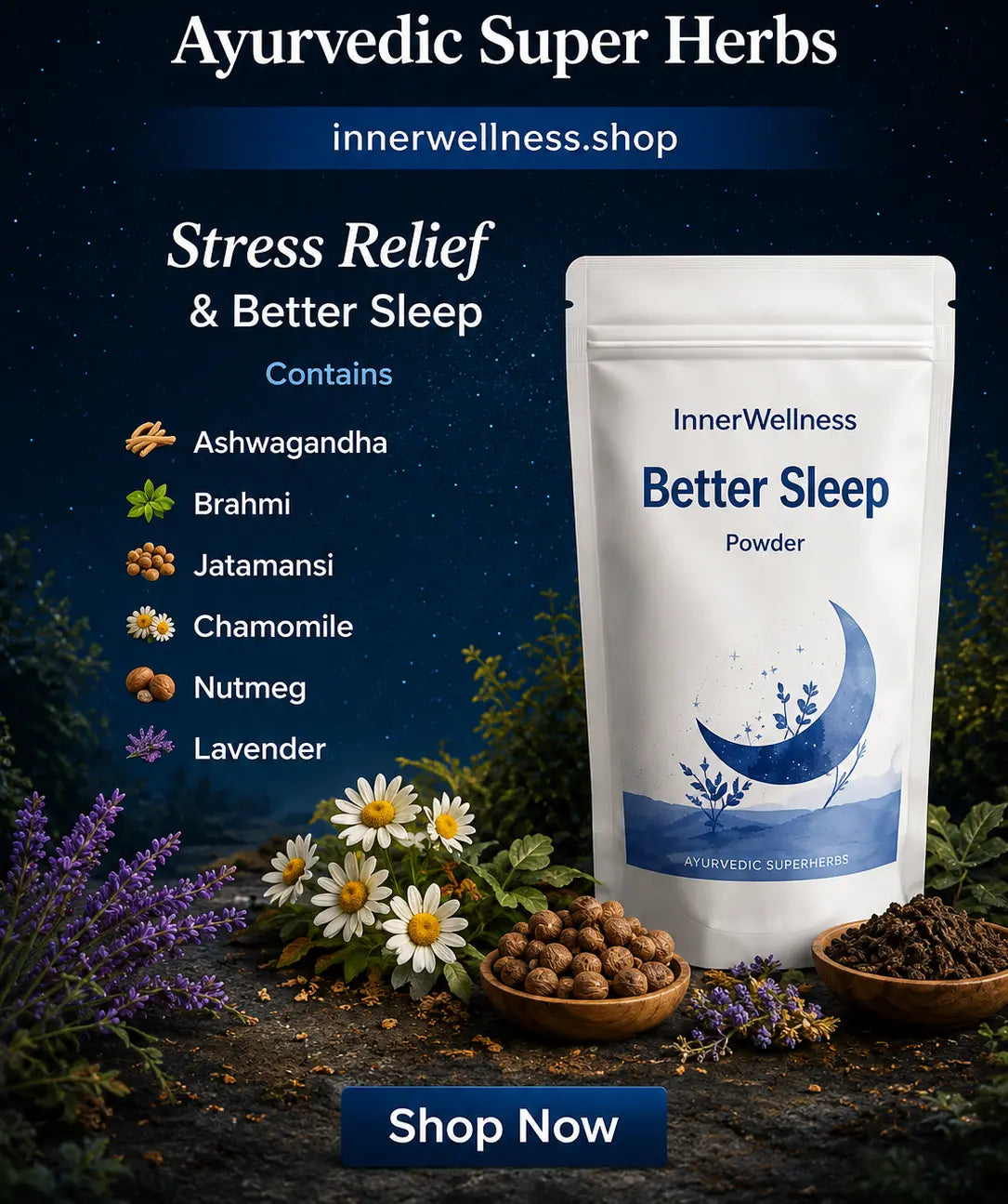 Stress Relief & Better Sleep Powder