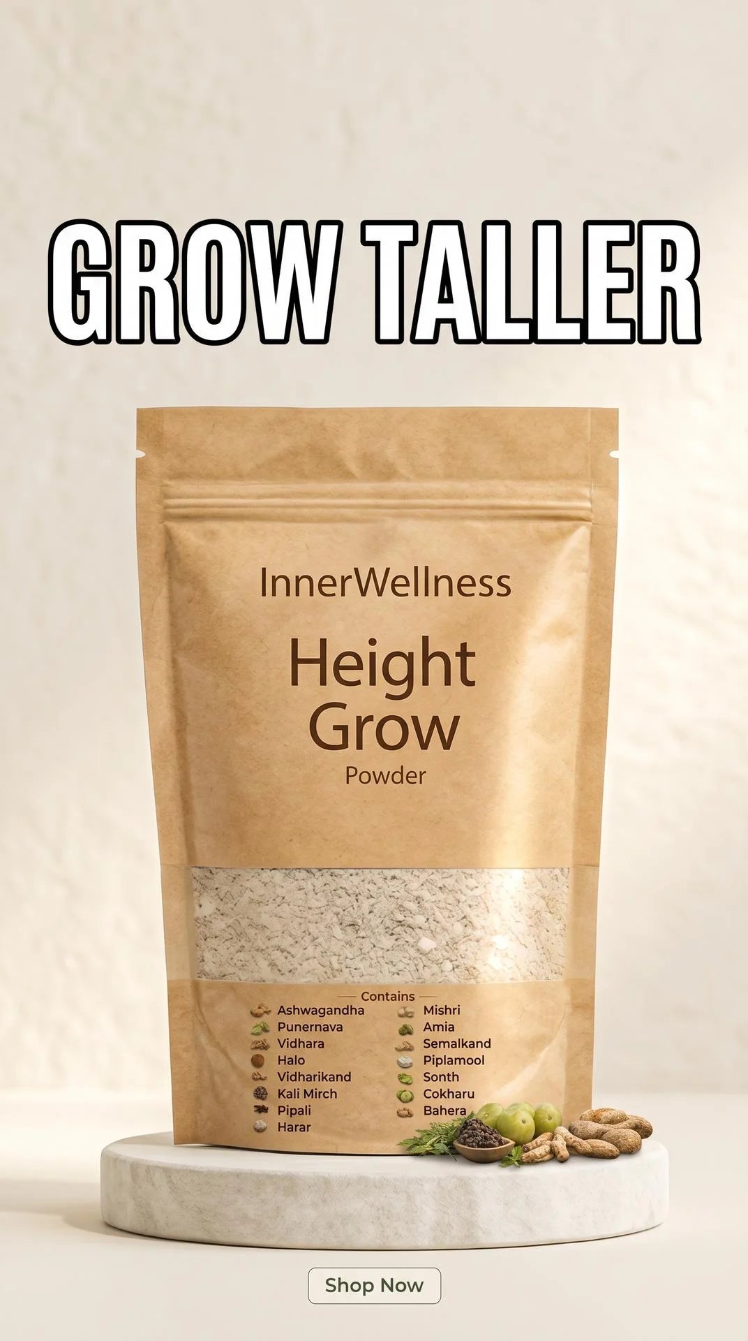 Height Powder (for Bone & Growth Support)